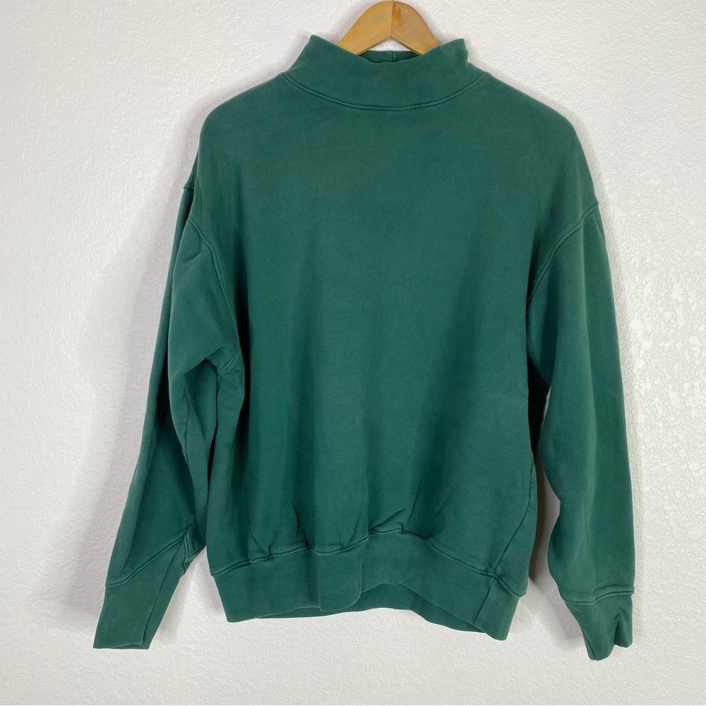 Vintage Gap Green World Classic Graphic Print Pullover Sweatshirt